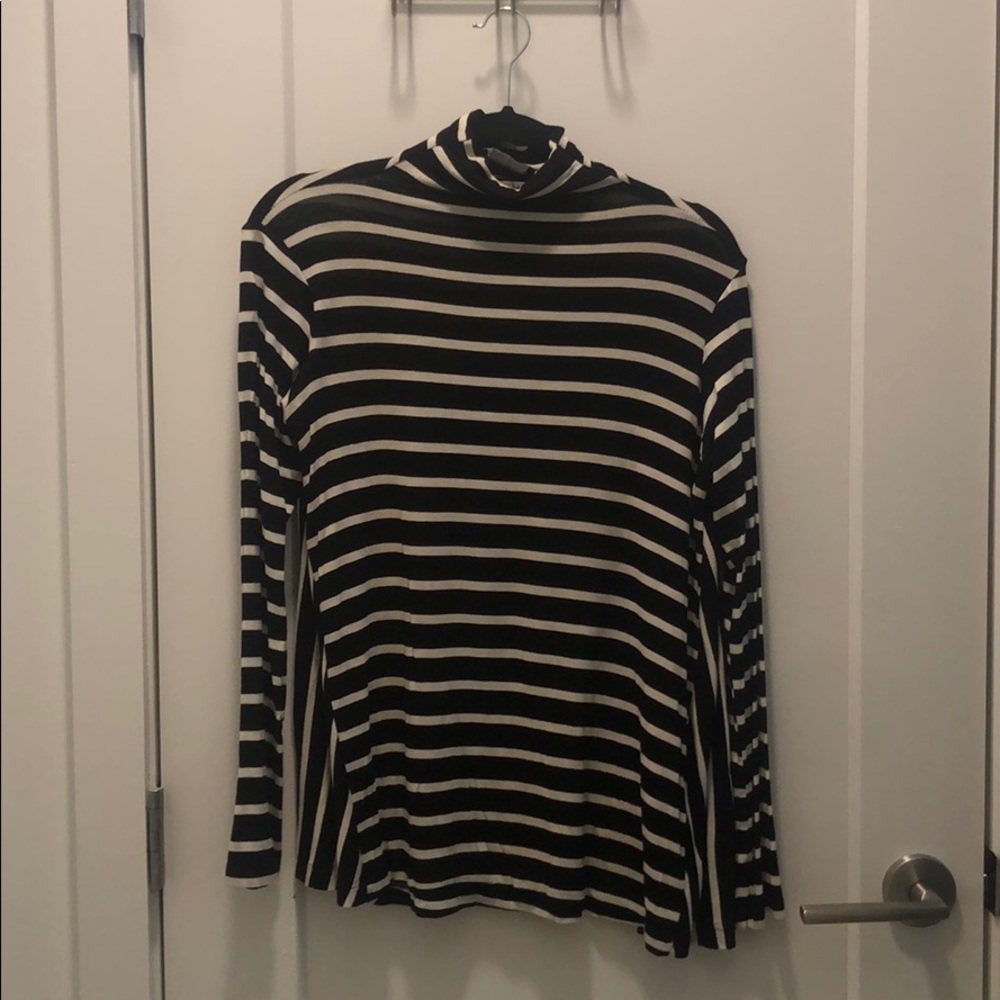 Long sleeve turtle neck top from Zara.
